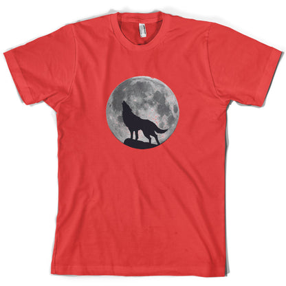 Wolf Moon Silhouette T Shirt