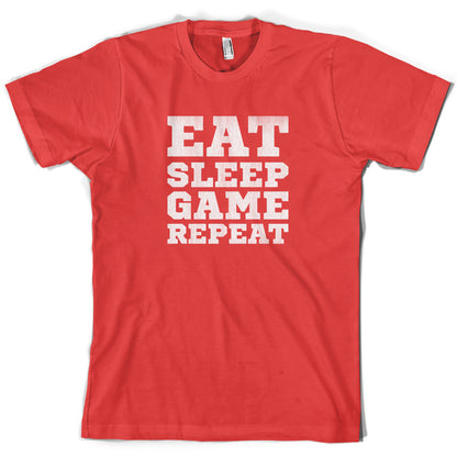 Eat Sleep Game Repeat T Shirt