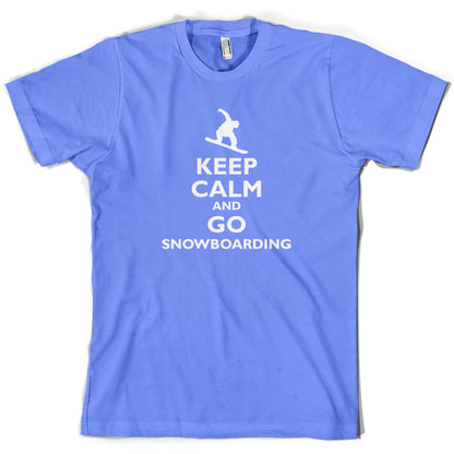 Keep Calm and Go Snowboarding T Shirt