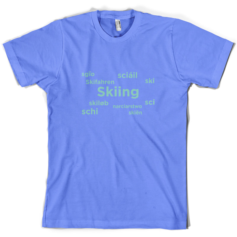 Skiing Languages T Shirt