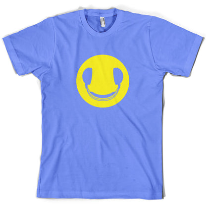 DJ Headphone Smiley face T Shirt