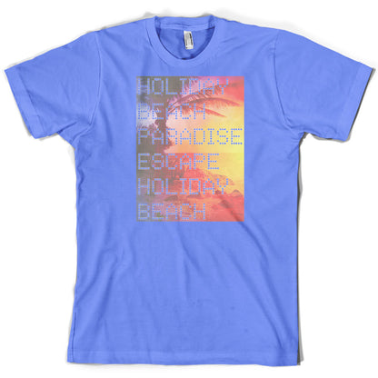 Beach Scene Holiday Paradise T Shirt