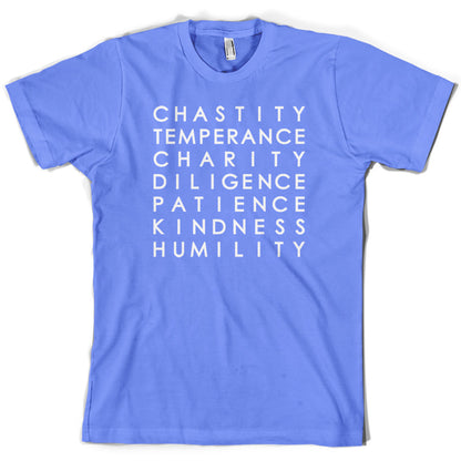 7 Catholic Virtues T Shirt