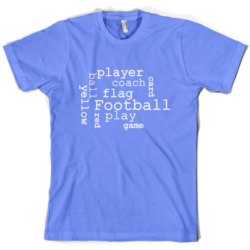 Football Word Cloud T Shirt