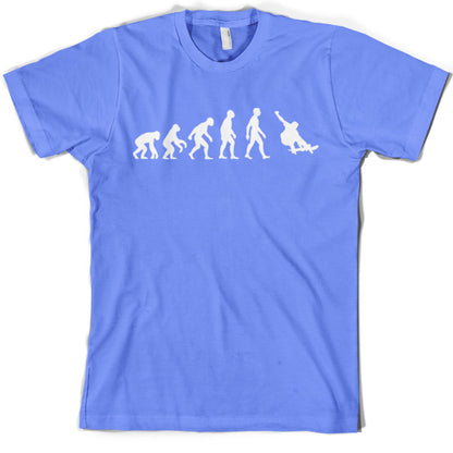 Evolution of Man Skateboarding T Shirt