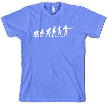 Evolution of Man Tennis T Shirt