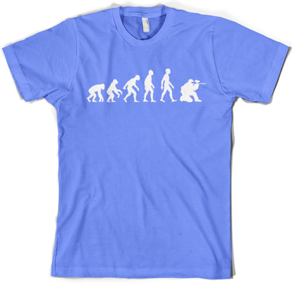 Evolution of Man Paintball T shirt