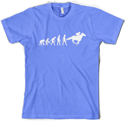 Evolution of Man Horse Riding T Shirt