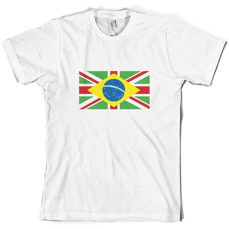 Brazil Union Jack Flag T Shirt