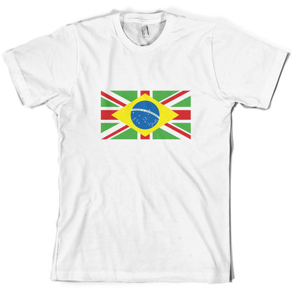 Brazil Union Jack Flag T Shirt