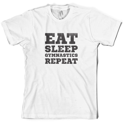 Eat Sleep Gymnastics Repeat T Shirt