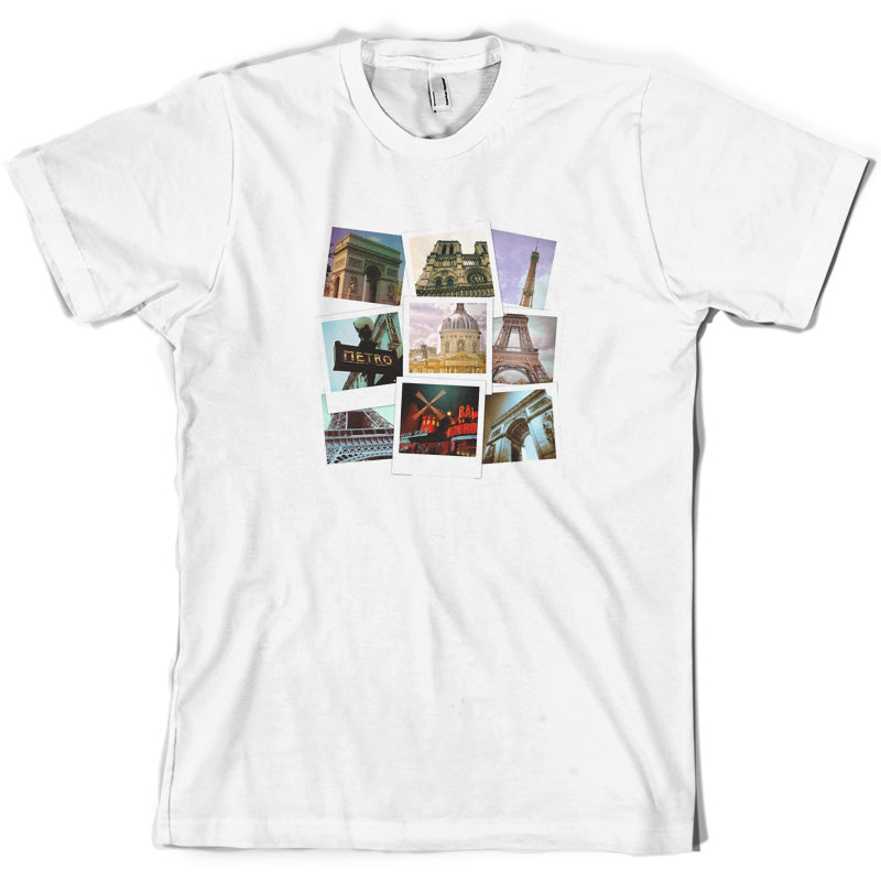 Paris Photo Collage T Shirt