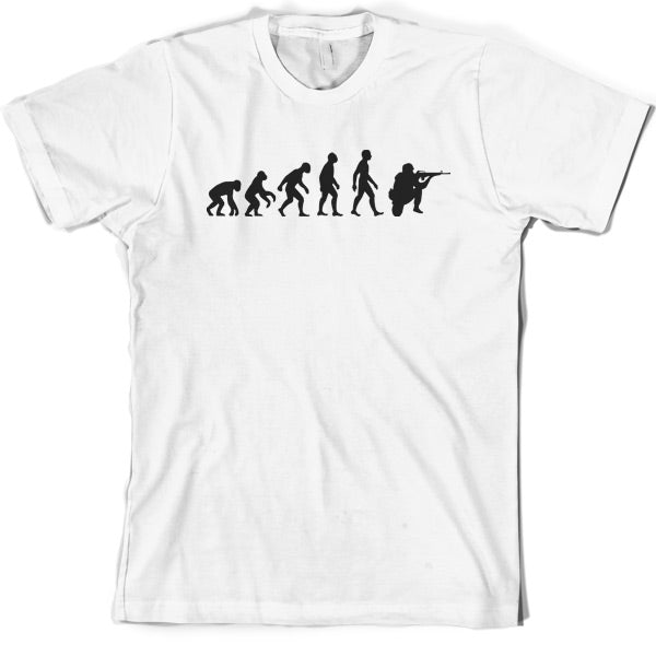 Evolution of Man Soldier T shirt