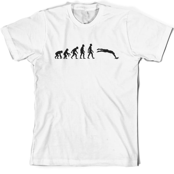 Evolution of Man Swimming T Shirt