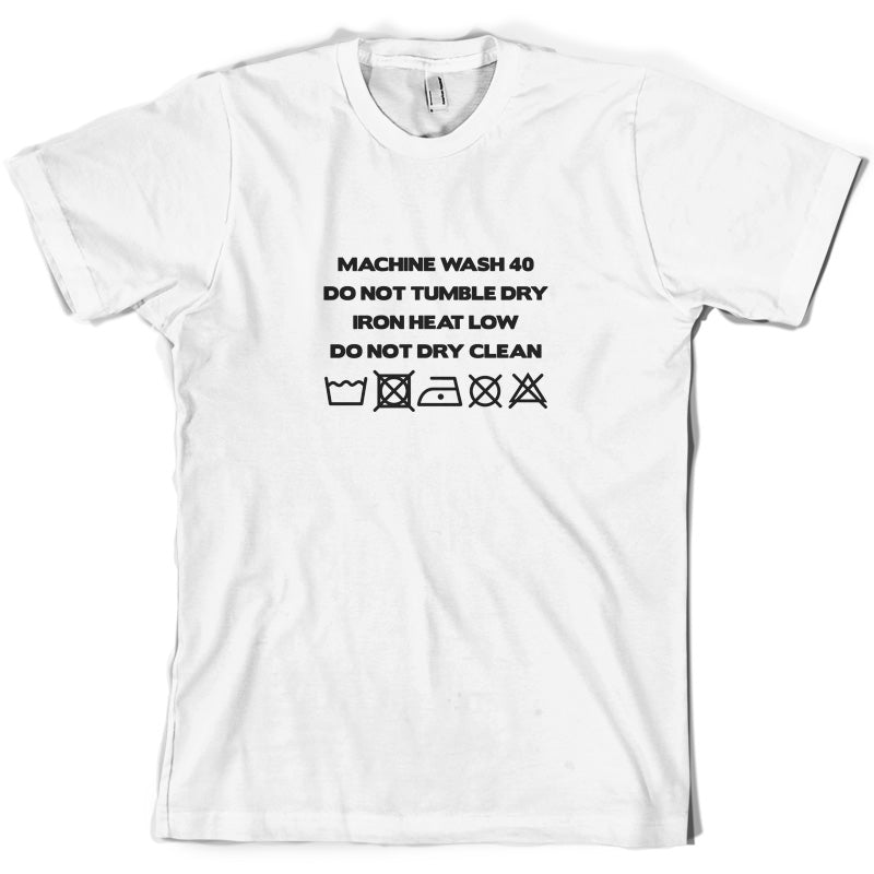 Washing Machine Label T Shirt