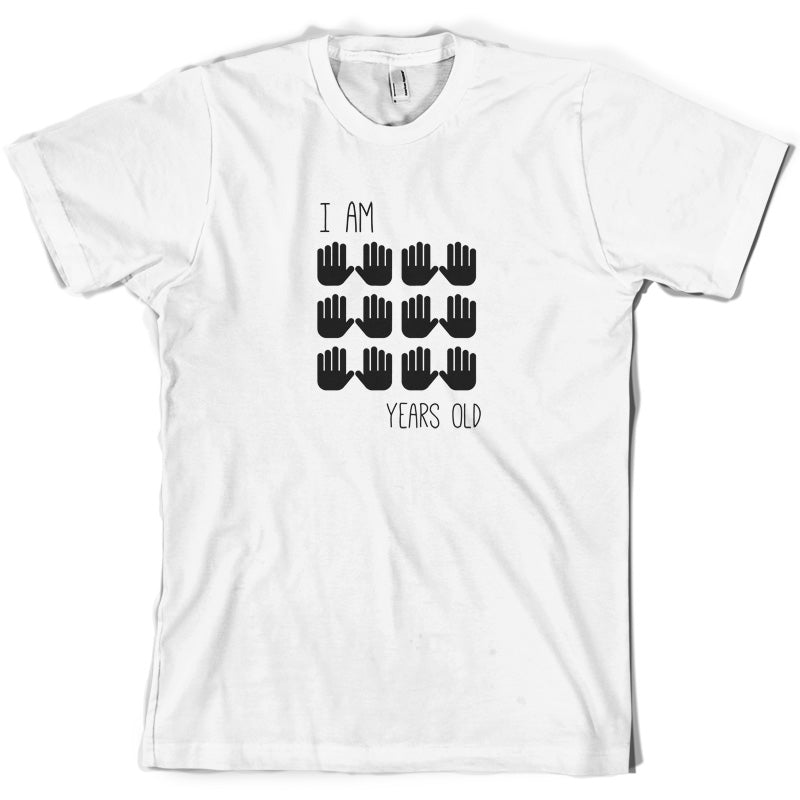 I Am 60 Years Old (Hands) T Shirt