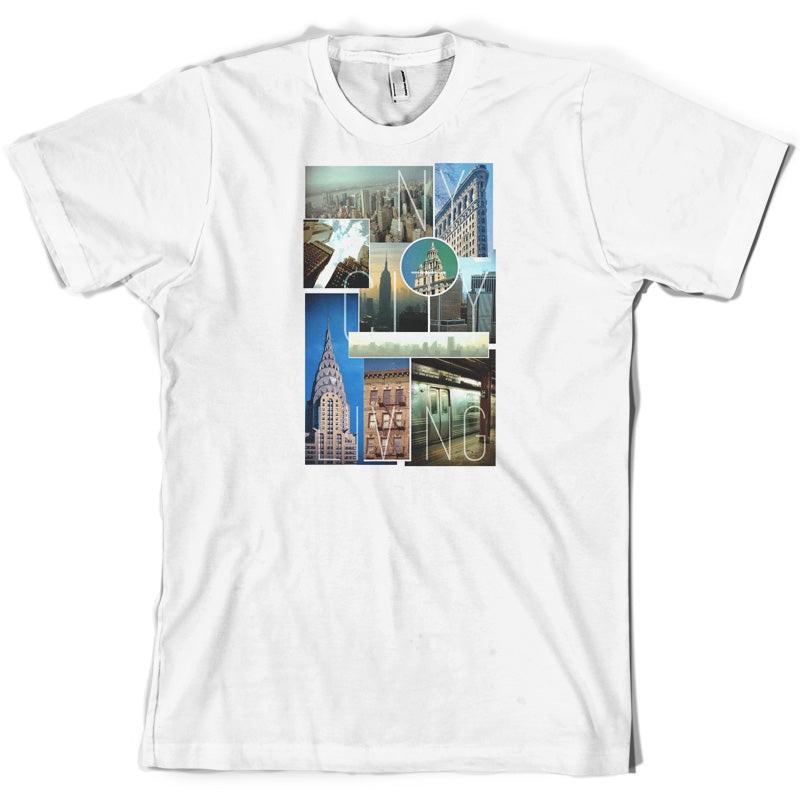 New York City Living Collage T Shirt