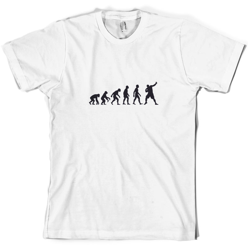 Evolution Of Man Shot Put T Shirt