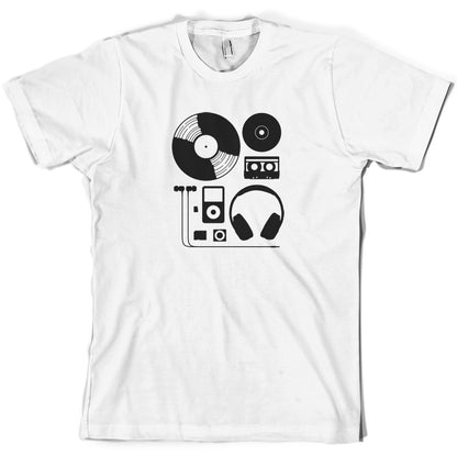 Evolution of Music Hardware T Shirt