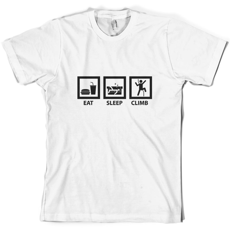 Eat Sleep Climb (Rock Climbing) T Shirt