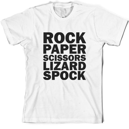 Rock paper scissors lizard spock T Shirt