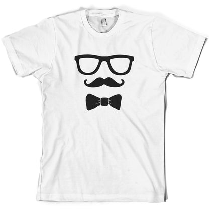 Glasses Moustache Bowtie T Shirt