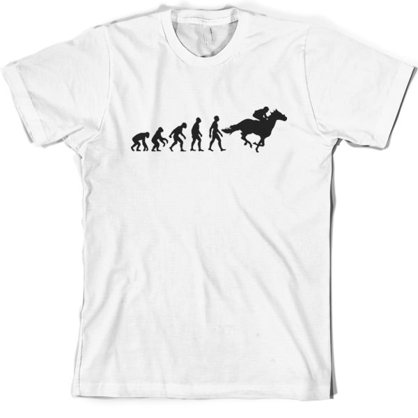 Evolution of Man Horse Riding T Shirt