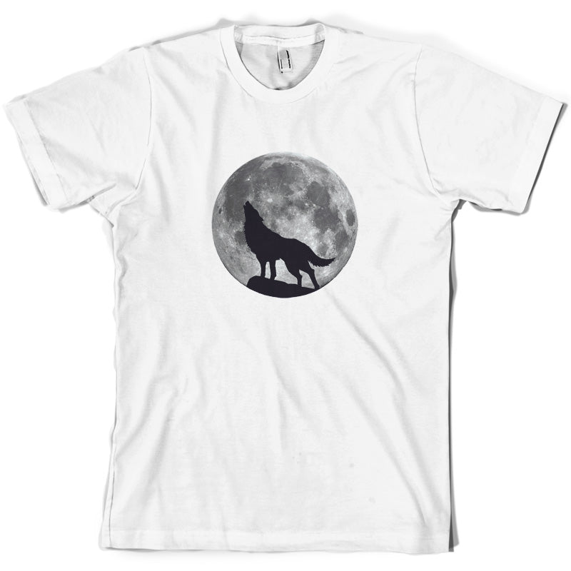 Wolf Moon Silhouette T Shirt