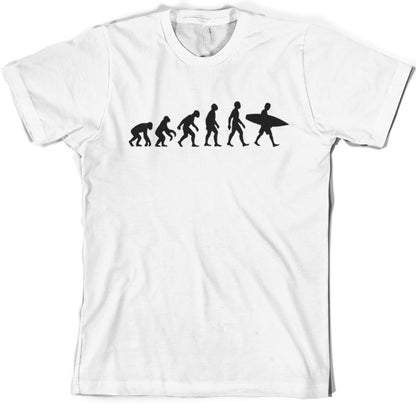 Evolution of Man Surfing T Shirt