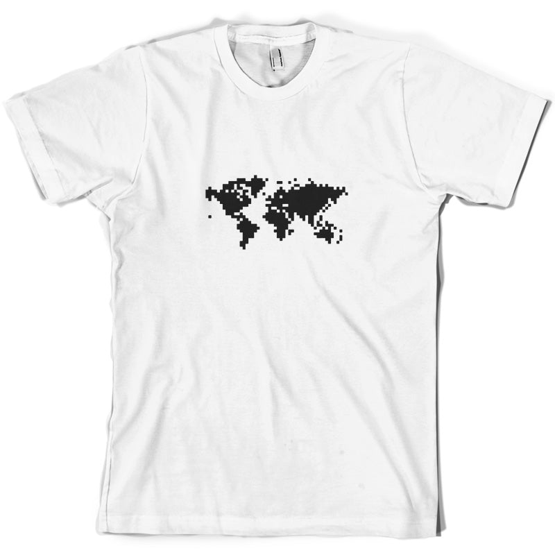 Square World Map T Shirt