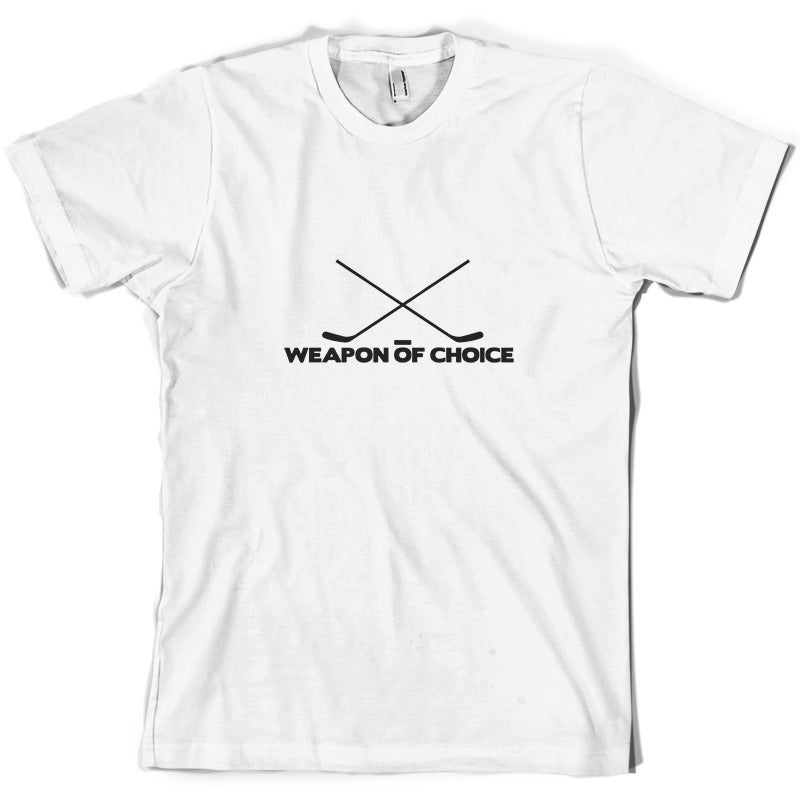 Weapon Of Choice Ice Hockey T Shirt