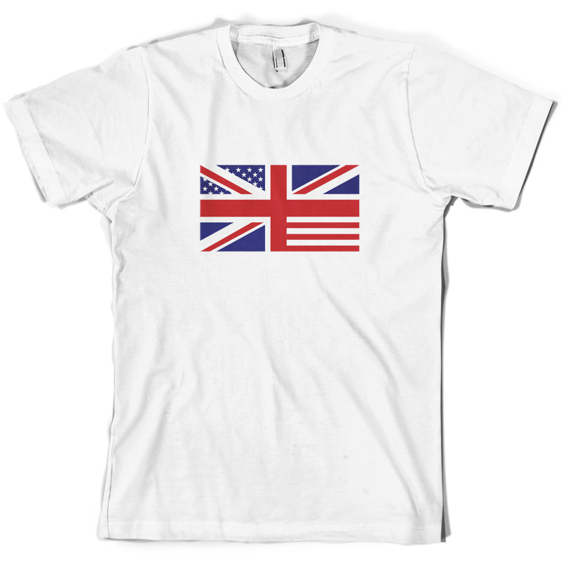 Union Jack US Flag T Shirt