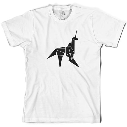 Origami Paper Unicorn T Shirt