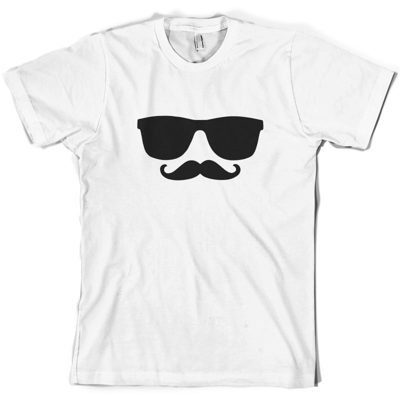 Moustache Glasses T Shirt