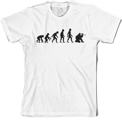 Evolution of Man Paintball T shirt