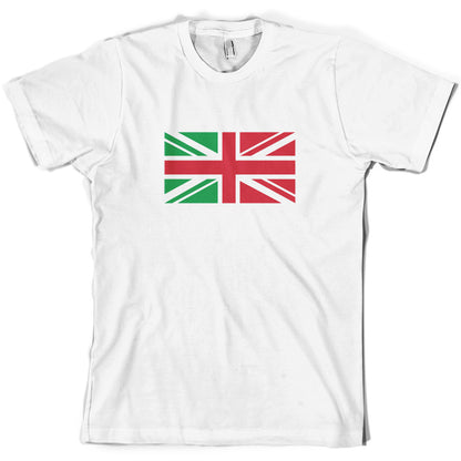 Italy Union Jack Flag T Shirt