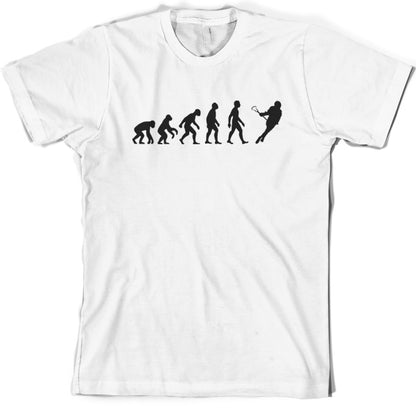 Evolution of Man Lacrosse T shirt