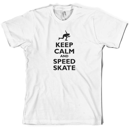 Keep Calm and Speed Skate T Shirt