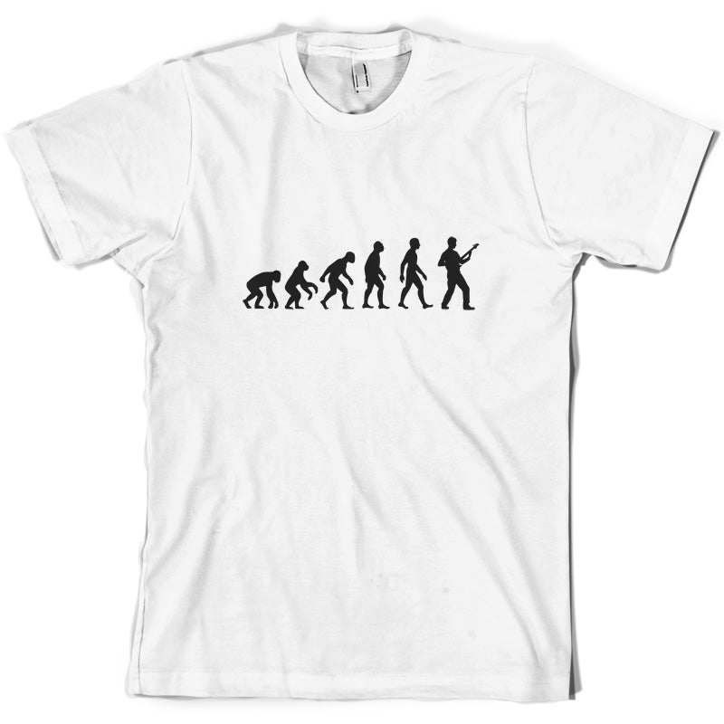 Evolution of Man Bass Guitar Player T Shirt