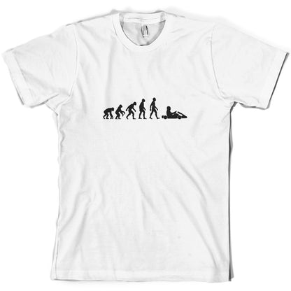 Evolution Of Man Go Karting T Shirt