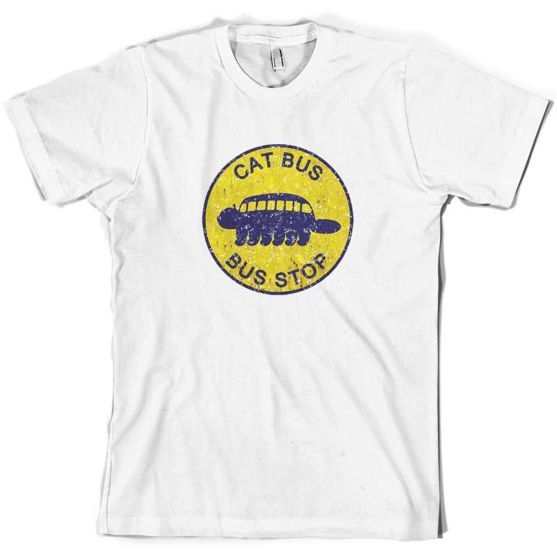 Cat Bus Stop T Shirt