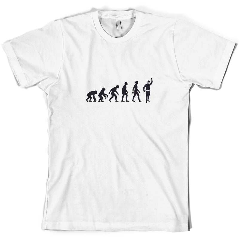 Evolution Of Man Mexican Wrestling T Shirt