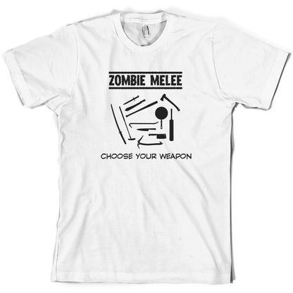 Zombie Melee Choose Your Weapon T Shirt