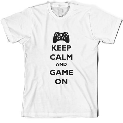 Keep calm and Game on T Shirt