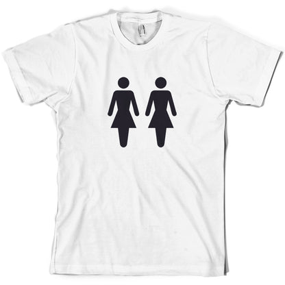 Woman's Toilet Sign T Shirt