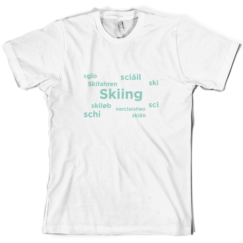 Skiing Languages T Shirt