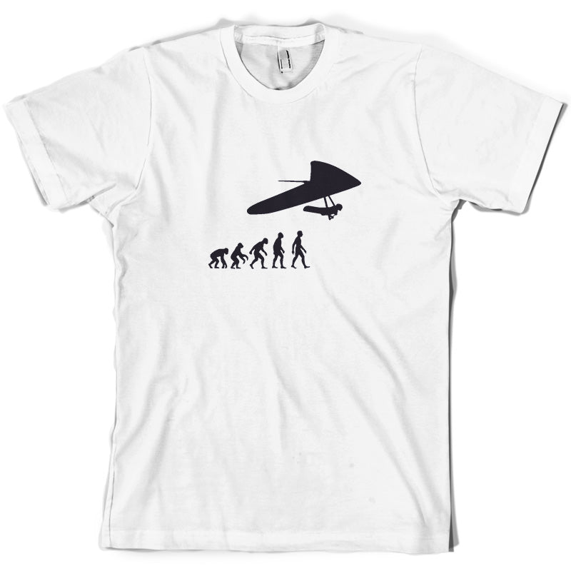 Evolution Of Man Hang Glider T Shirt