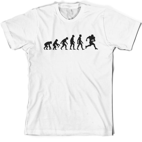 Evolution of Man American Football T Shirt