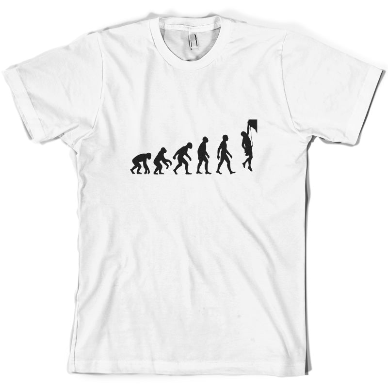 Evolution of Man Rock Climbing T Shirt