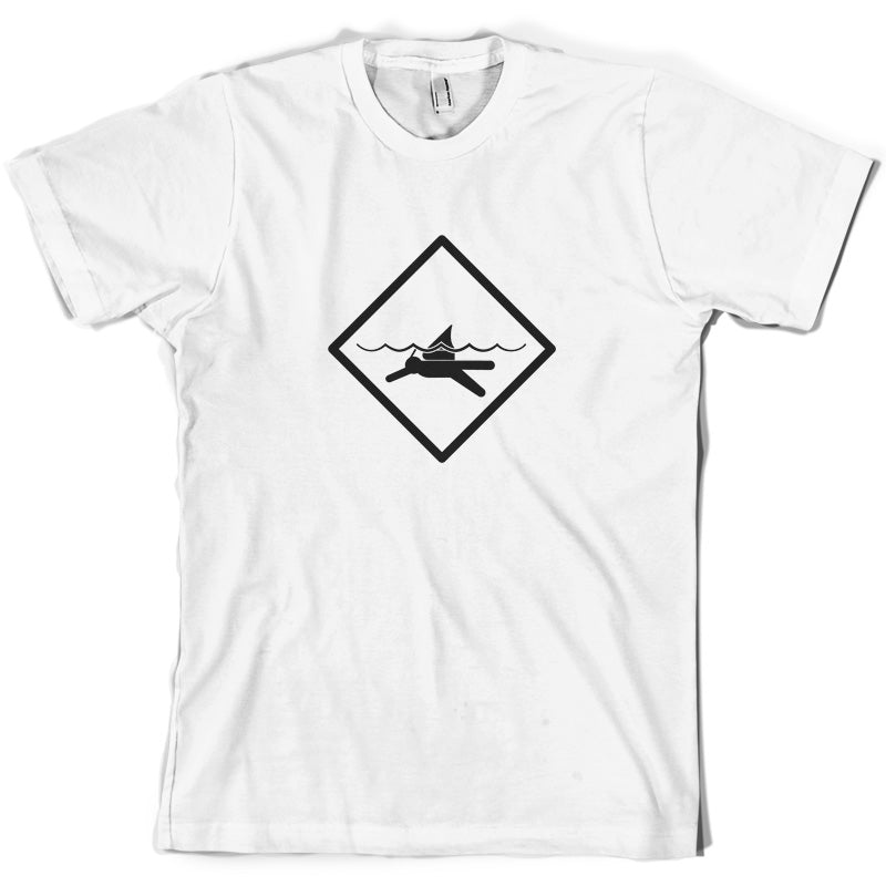 Diver Shark Sign T Shirt